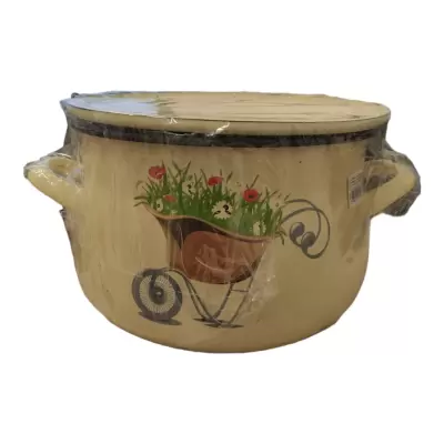 Vas bombat cu capac 22 cm